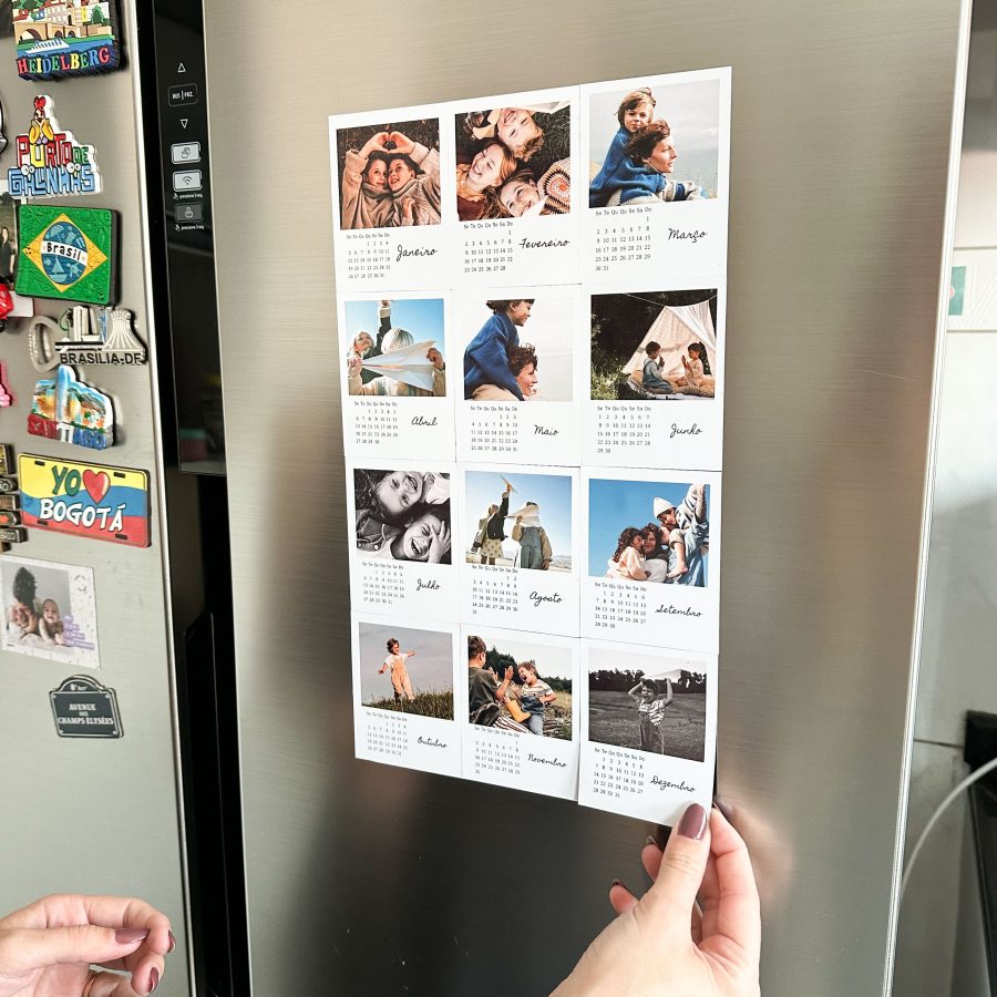 Imã Calendário Minimalista 2026