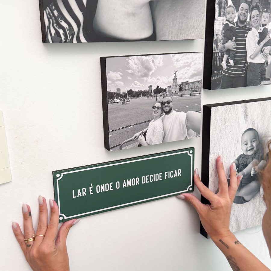 Quadro Personalizado Com a Sua Frase - Lateral Fina