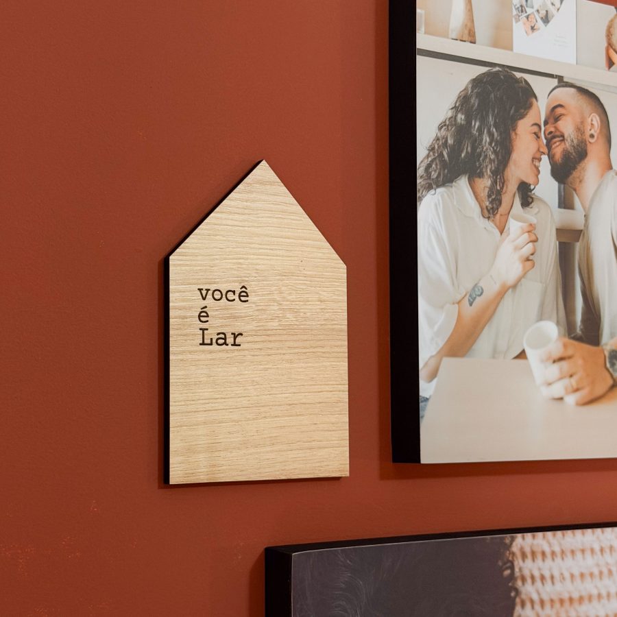 Casinha Decorativa com Frase Personalizada