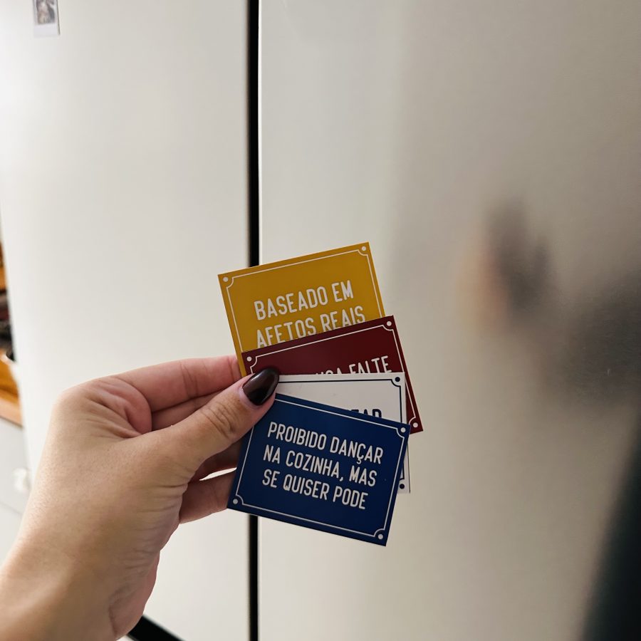 Kit 4 Ímãs Frases que Aquecem o Lar