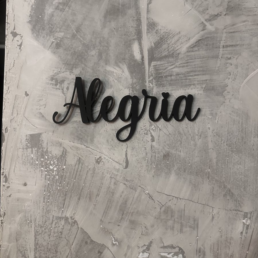 Lettering Alegria